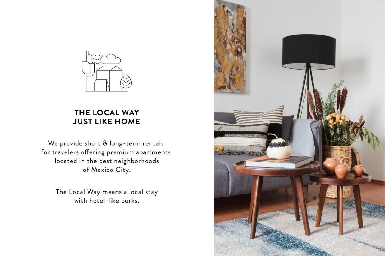The Local Way - Hidden Treasure Apartment Kota Meksiko Bagian luar foto